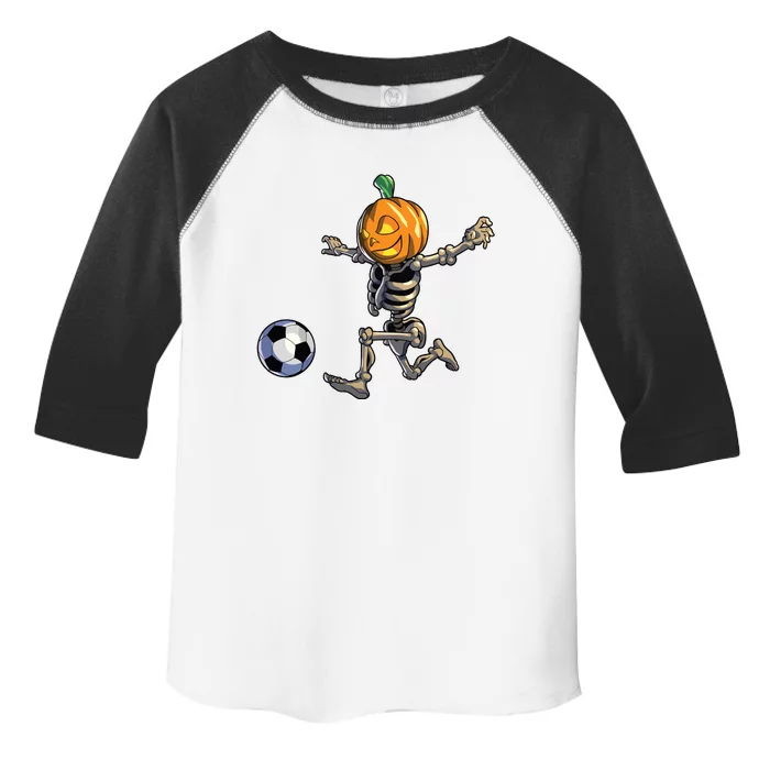 Soccer Skeleton Halloween Boy Soccer Halloween Toddler Fine Jersey T-Shirt