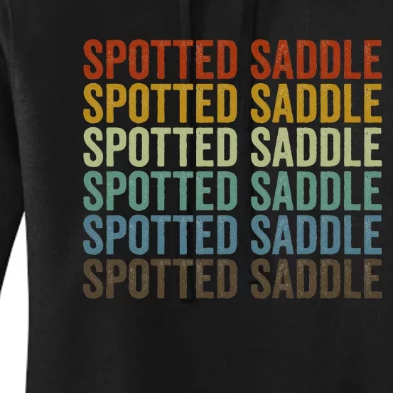 Spotted Saddle Horse Retro Women's Pullover Hoodie