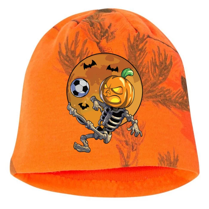 Soccer Skeleton Halloween Boy Soccer Halloween Kati - Camo Knit Beanie