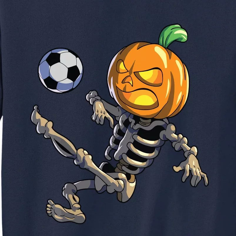 Soccer Skeleton Halloween Boy Soccer Halloween Tall Sweatshirt