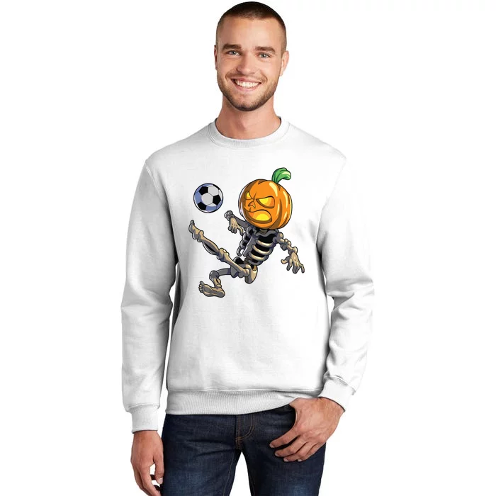 Soccer Skeleton Halloween Boy Soccer Halloween Sweatshirt