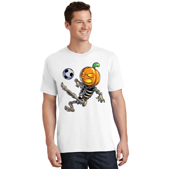 Soccer Skeleton Halloween Boy Soccer Halloween T-Shirt