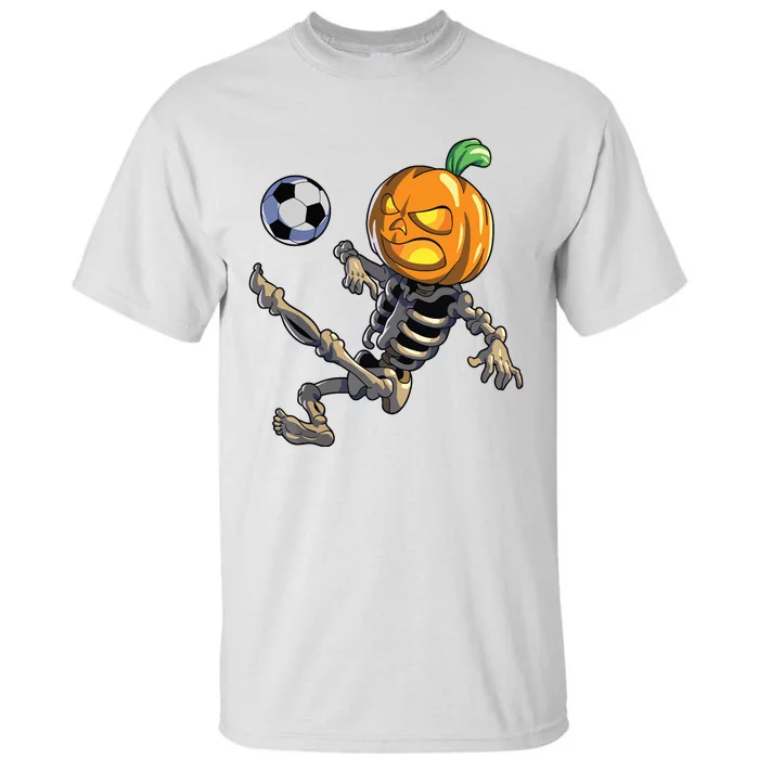 Soccer Skeleton Halloween Boy Soccer Halloween Tall T-Shirt