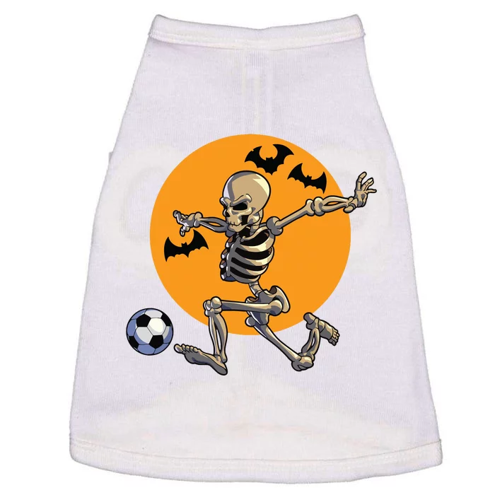 Soccer Skeleton Halloween Boy Soccer Player Halloween Doggie Tank