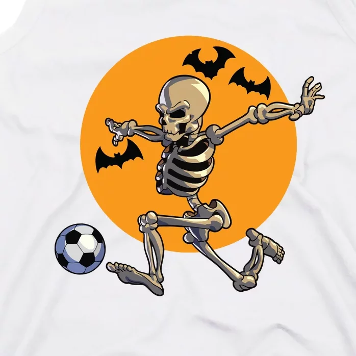 Soccer Skeleton Halloween Boy Soccer Player Halloween Tank Top