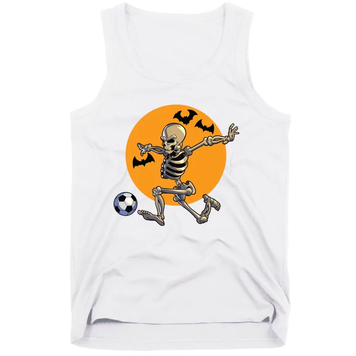 Soccer Skeleton Halloween Boy Soccer Player Halloween Tank Top