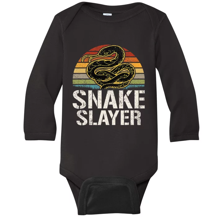 Snake Snake Hunter Baby Long Sleeve Bodysuit