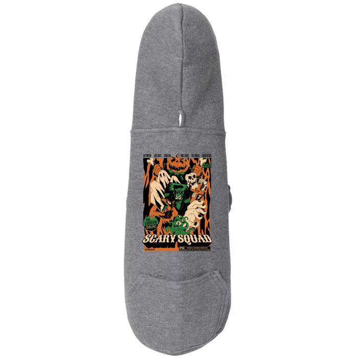 Scary Squad Halloween Doggie 3-End Fleece Hoodie