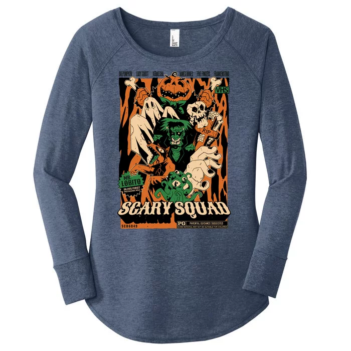 Scary Squad Halloween Women's Perfect Tri Tunic Long Sleeve Shirt