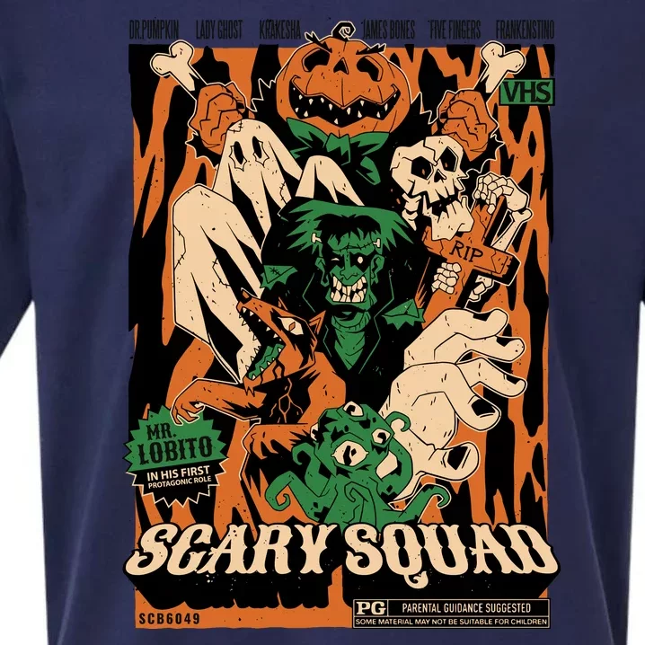 Scary Squad Halloween Sueded Cloud Jersey T-Shirt