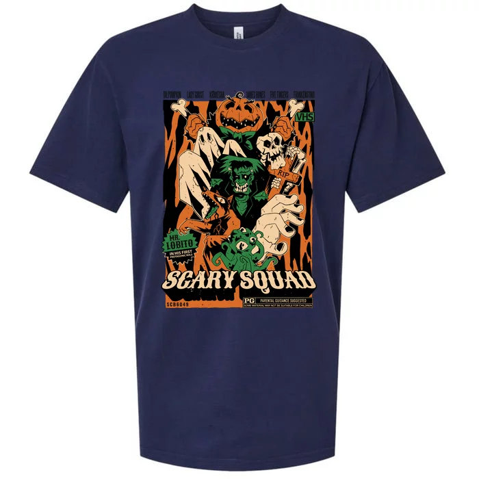 Scary Squad Halloween Sueded Cloud Jersey T-Shirt