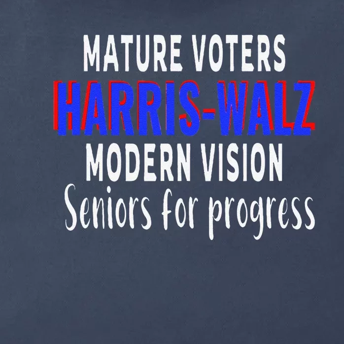 Seniors Support Harris Walz 2024 Election Zip Tote Bag