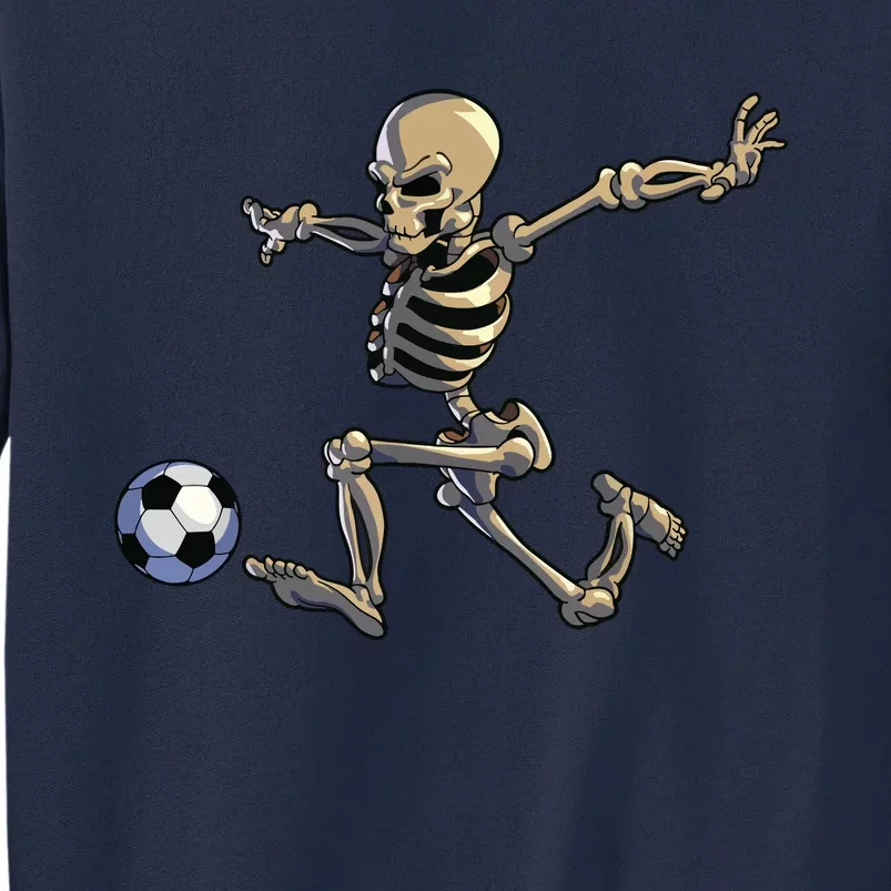 Soccer Skeleton Halloween Boy Soccer Player Halloween Tall Sweatshirt