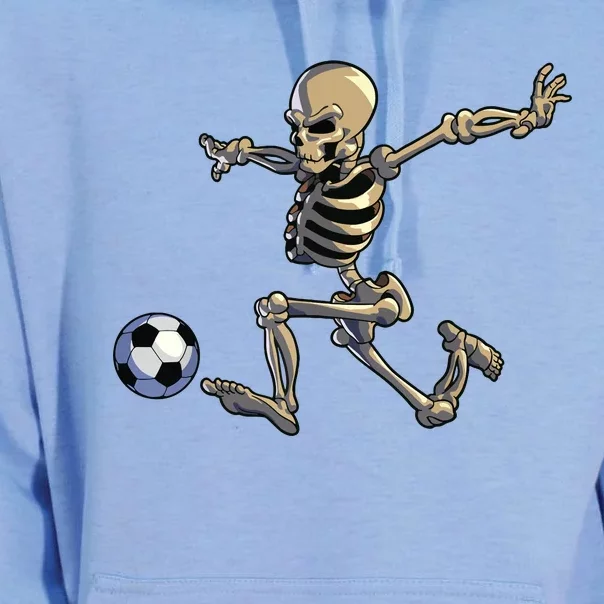 Soccer Skeleton Halloween Boy Soccer Player Halloween Unisex Surf Hoodie