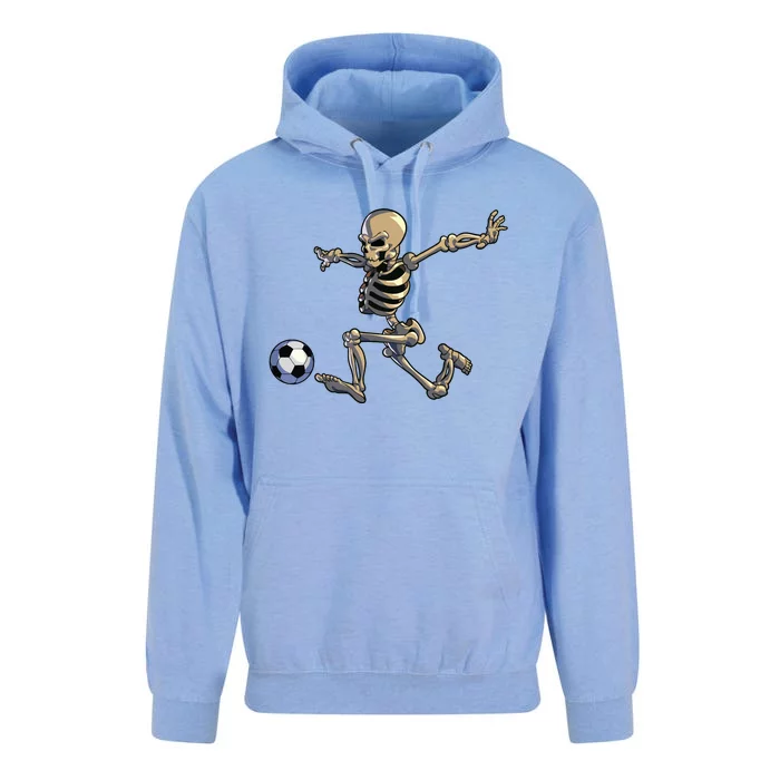 Soccer Skeleton Halloween Boy Soccer Player Halloween Unisex Surf Hoodie