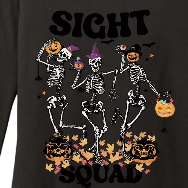 Sight Squad Halloween Optometry Technician Womens CVC Long Sleeve Shirt