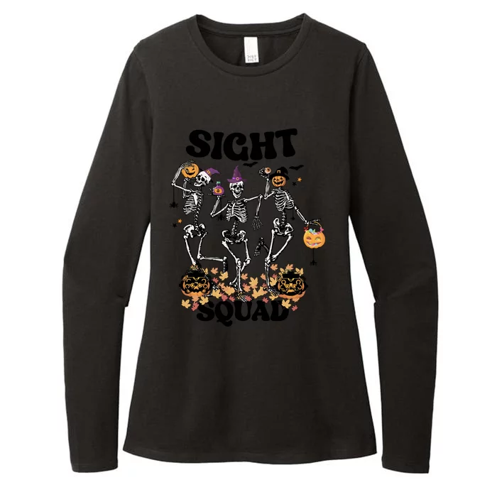 Sight Squad Halloween Optometry Technician Womens CVC Long Sleeve Shirt