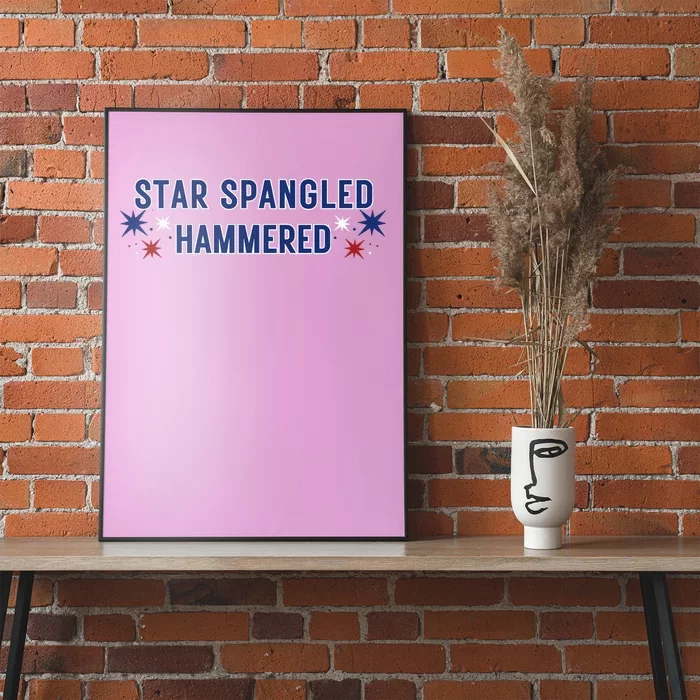 Star Spangled Hammered Usa America Summer Poster