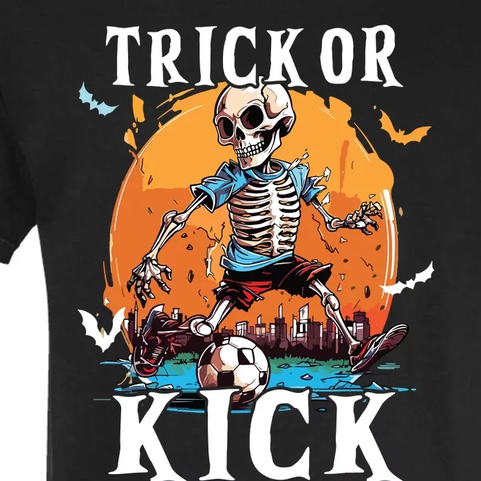 Soccer Skeleton Halloween Soccer Player Halloween Garment-Dyed Heavyweight T-Shirt