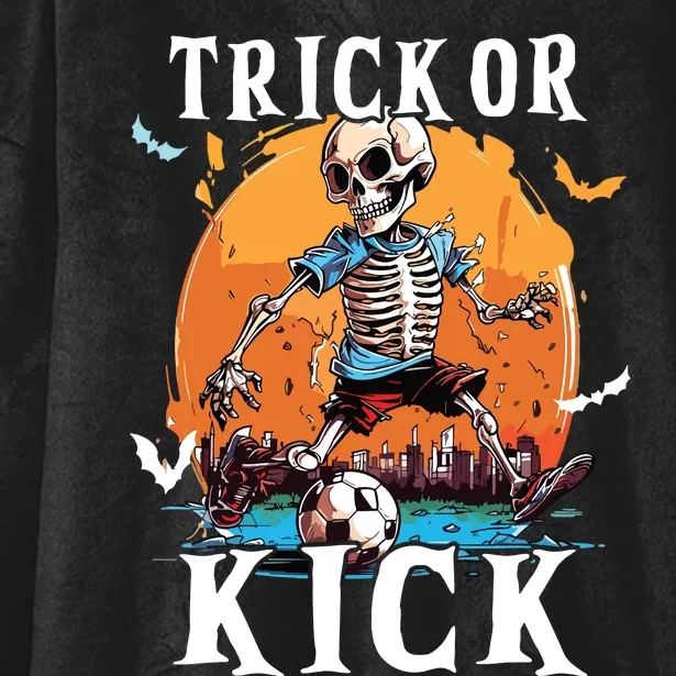 Soccer Skeleton Halloween Soccer Player Halloween Hooded Wearable Blanket