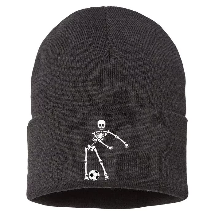 Skeleton Soccer Halloween Flossing Dance Costume Kids Sustainable Knit Beanie