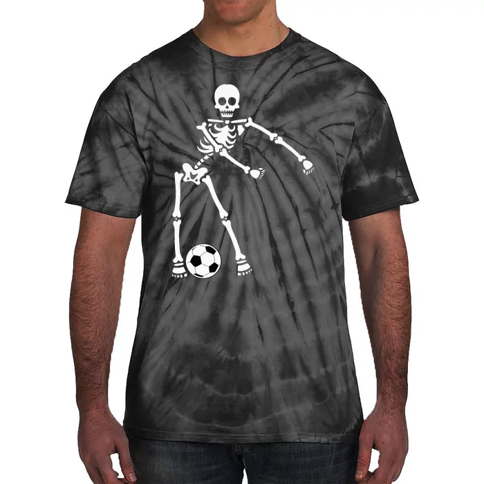 Skeleton Soccer Halloween Flossing Dance Costume Kids Tie-Dye T-Shirt