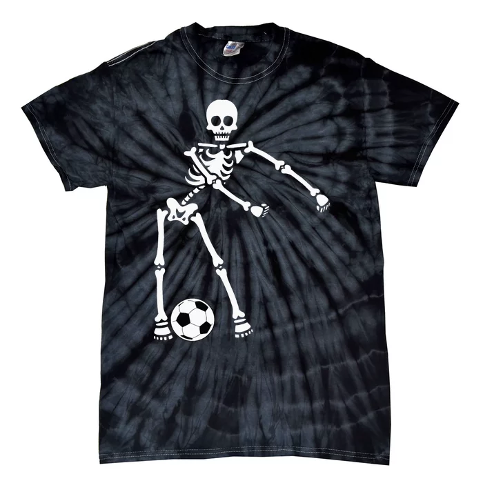 Skeleton Soccer Halloween Flossing Dance Costume Kids Tie-Dye T-Shirt