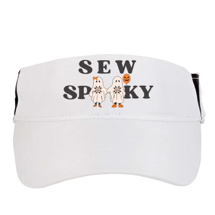 Sew Spooky Halloween Sewing Cute Ghoul Adult Drive Performance Visor