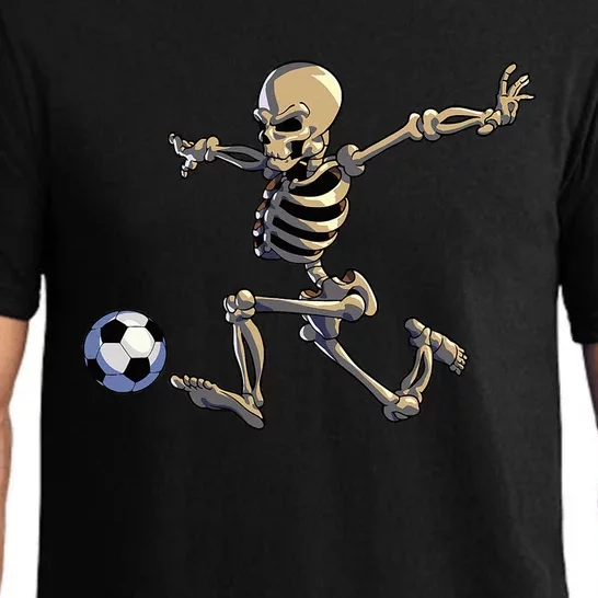 Soccer Skeleton Halloween Soccer Player Halloween Pajama Set