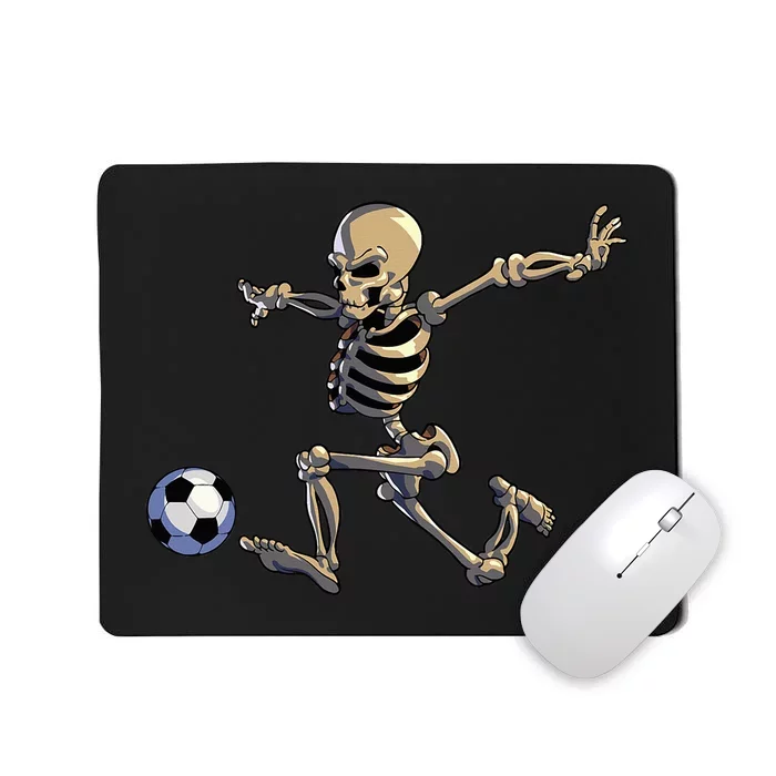 Soccer Skeleton Halloween Soccer Player Halloween Mousepad