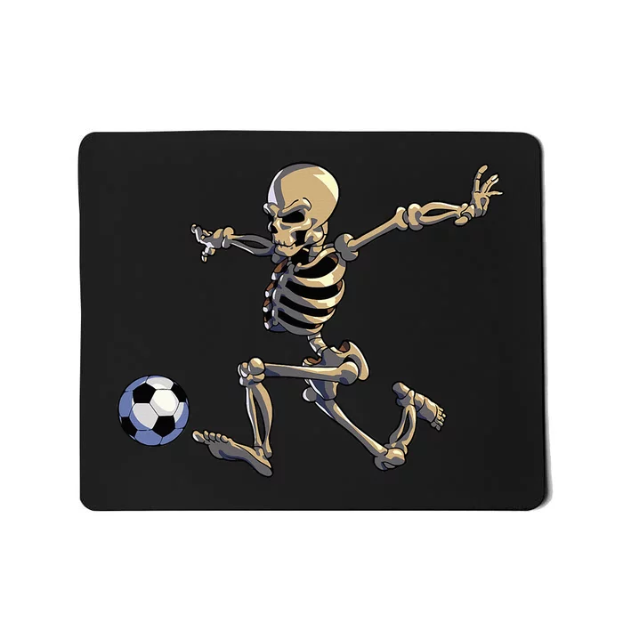 Soccer Skeleton Halloween Soccer Player Halloween Mousepad