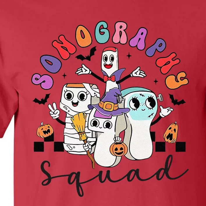 Sonography Squad Halloween Retro Ultrasound Technologist Tall T-Shirt