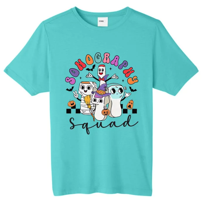 Sonography Squad Halloween Retro Ultrasound Technologist ChromaSoft Performance T-Shirt