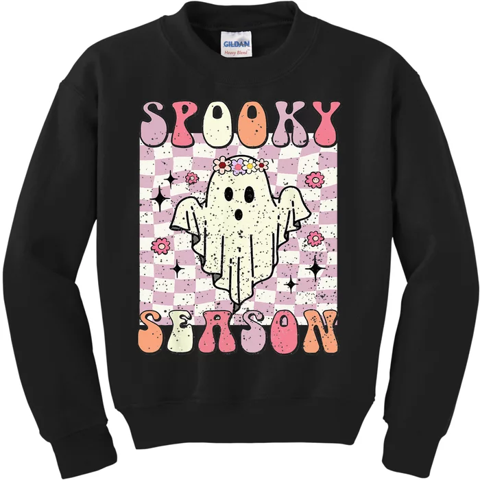 Spooky Season Halloween Season Spooky Babe Kids Sweatshirt