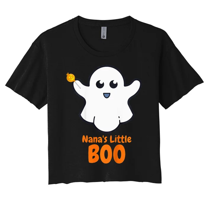 Spooky Surprise Halloween Present for Nana Women's Crop Top Tee