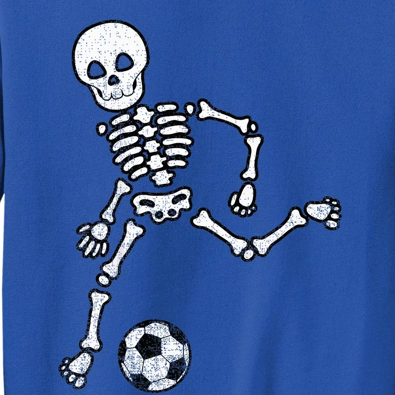 Skeleton Soccer Halloween Sport Player Costume Tall Sweatshirt