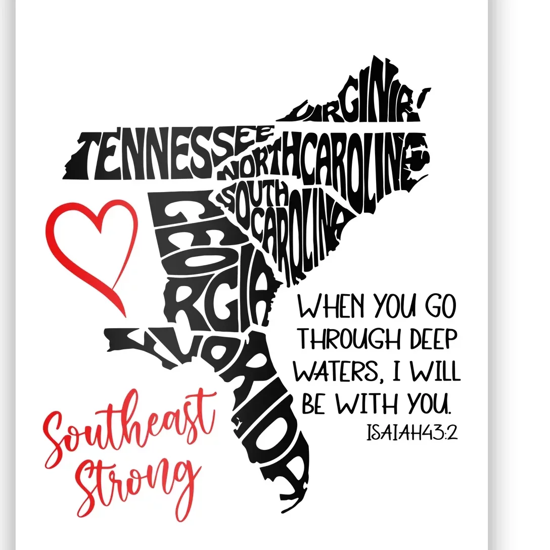 Southeast Strong Hurricane Helene Survivor When You Go Through Deep Wat Poster