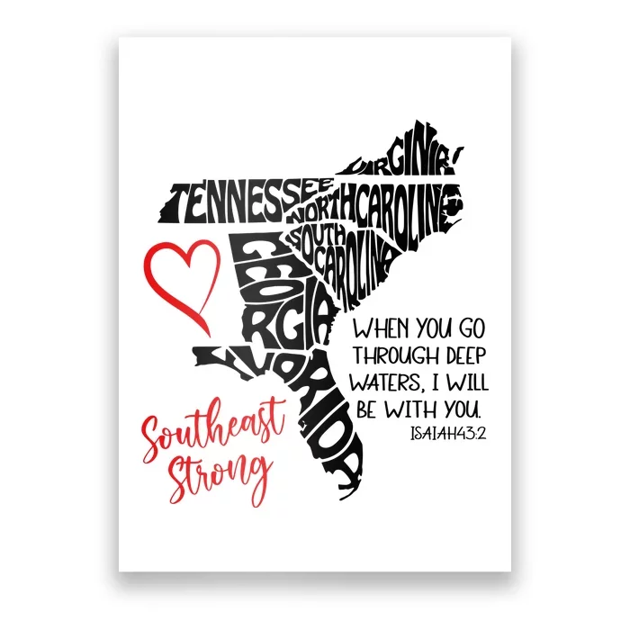 Southeast Strong Hurricane Helene Survivor When You Go Through Deep Wat Poster