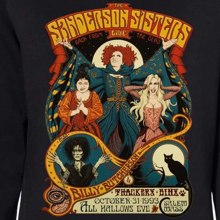 Sanderson Sisters Hocus Pocus Halloween Womens California Wash Sweatshirt