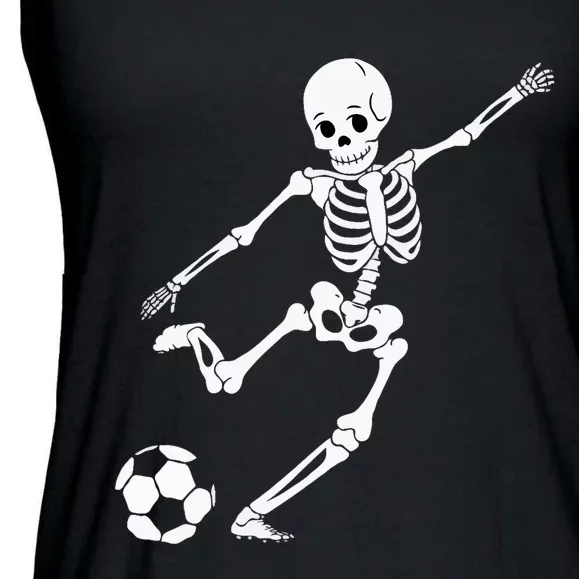 Soccer Skeleton Halloween Soccer Player Halloween Ladies Essential Flowy Tank