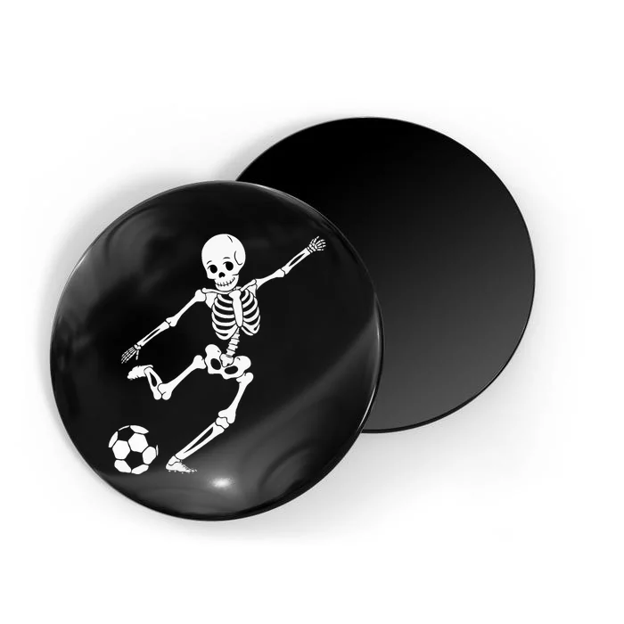 Soccer Skeleton Halloween Soccer Player Halloween Magnet