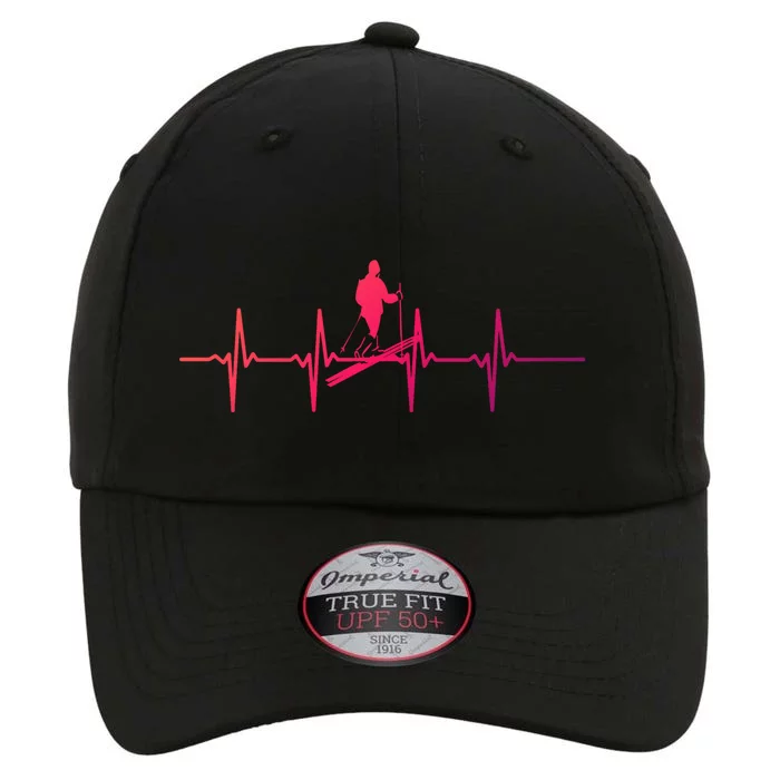 Ski Skiing Heartbeat Skier Cool Gift The Original Performance Cap