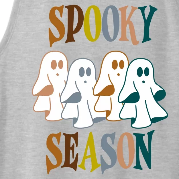 Spooky Season Halloween Ghost Festive Ladies Tri-Blend Wicking Tank