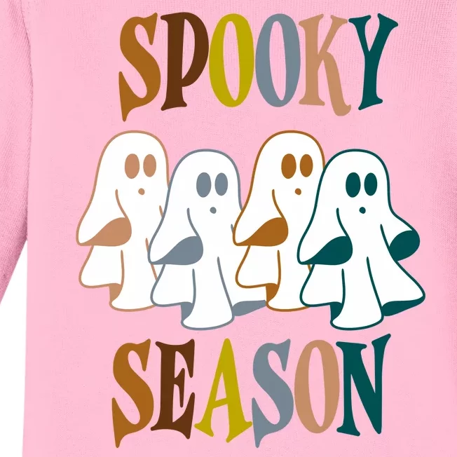 Spooky Season Halloween Ghost Festive Baby Long Sleeve Bodysuit