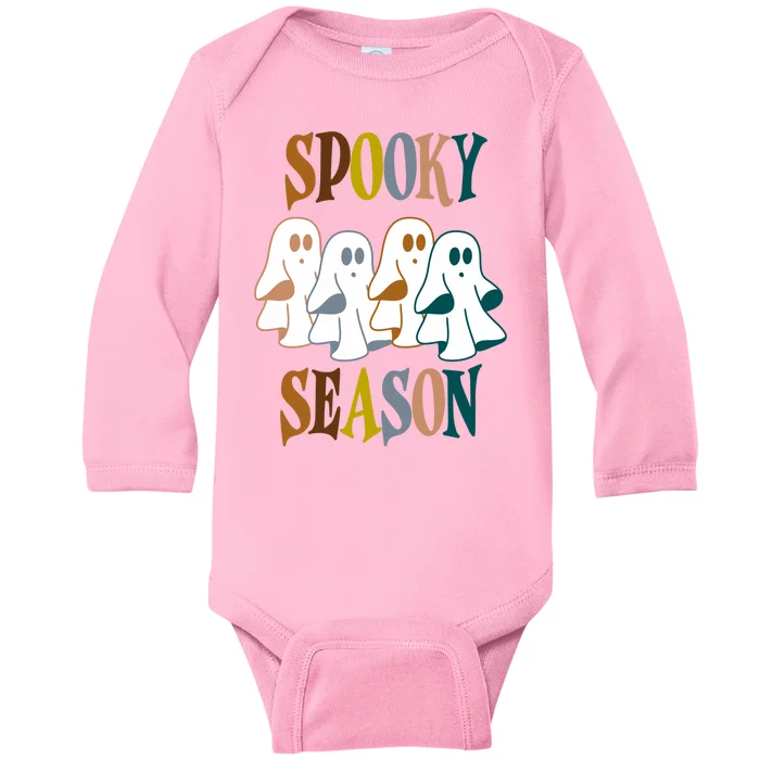 Spooky Season Halloween Ghost Festive Baby Long Sleeve Bodysuit