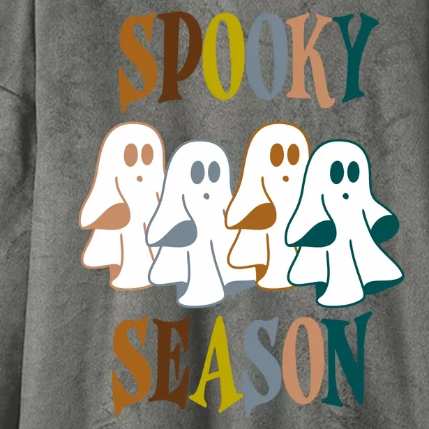 Spooky Season Halloween Ghost Festive Hooded Wearable Blanket