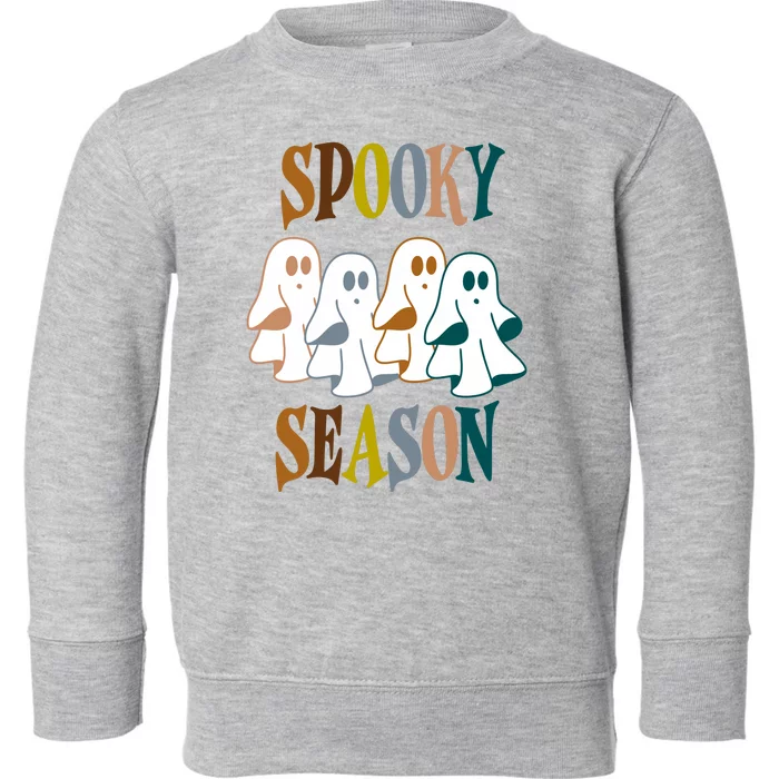 Spooky Season Halloween Ghost Festive Toddler Sweatshirt