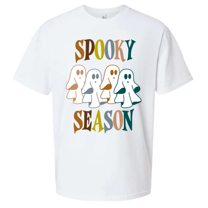 Spooky Season Halloween Ghost Festive Sueded Cloud Jersey T-Shirt