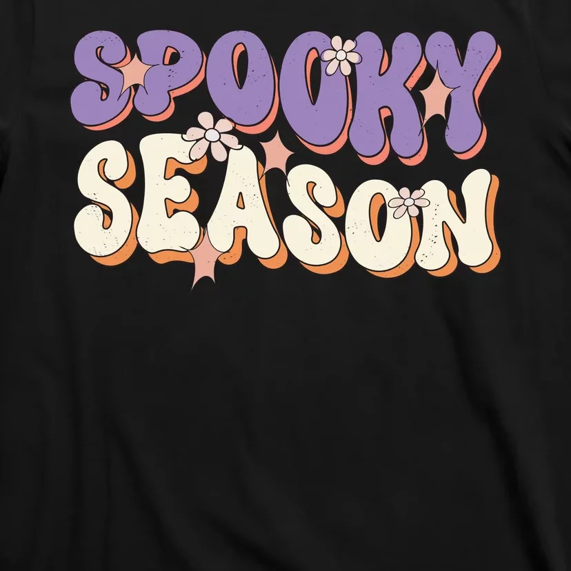 Spooky Season Halloween Groovy Retro T-Shirt