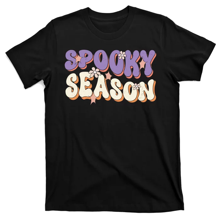 Spooky Season Halloween Groovy Retro T-Shirt